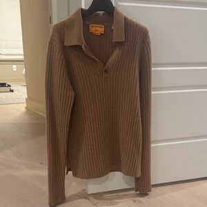 Ribbed Brown Sweater